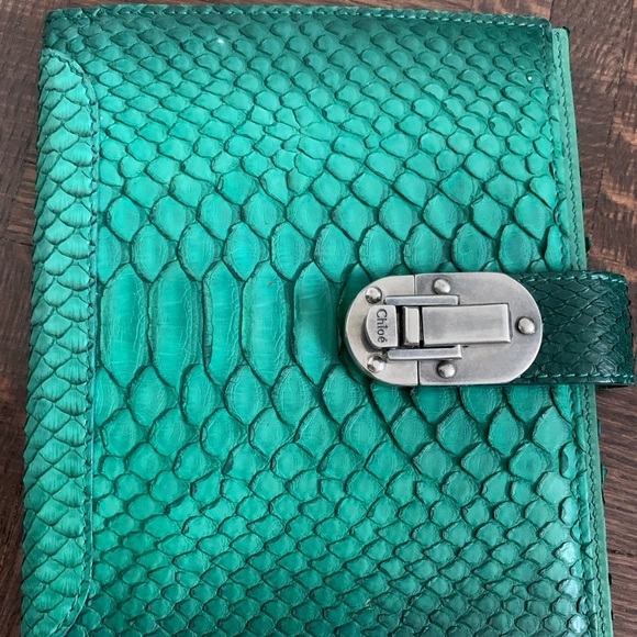 CHLOE 💯 authentic python skin leather !!! Like new condition - Picture 2 of 10